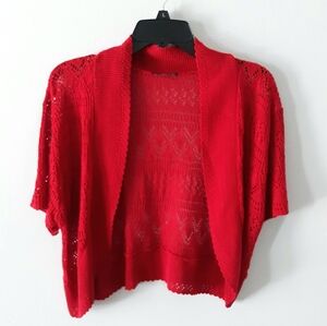 Vivid Open-Front Cardigan